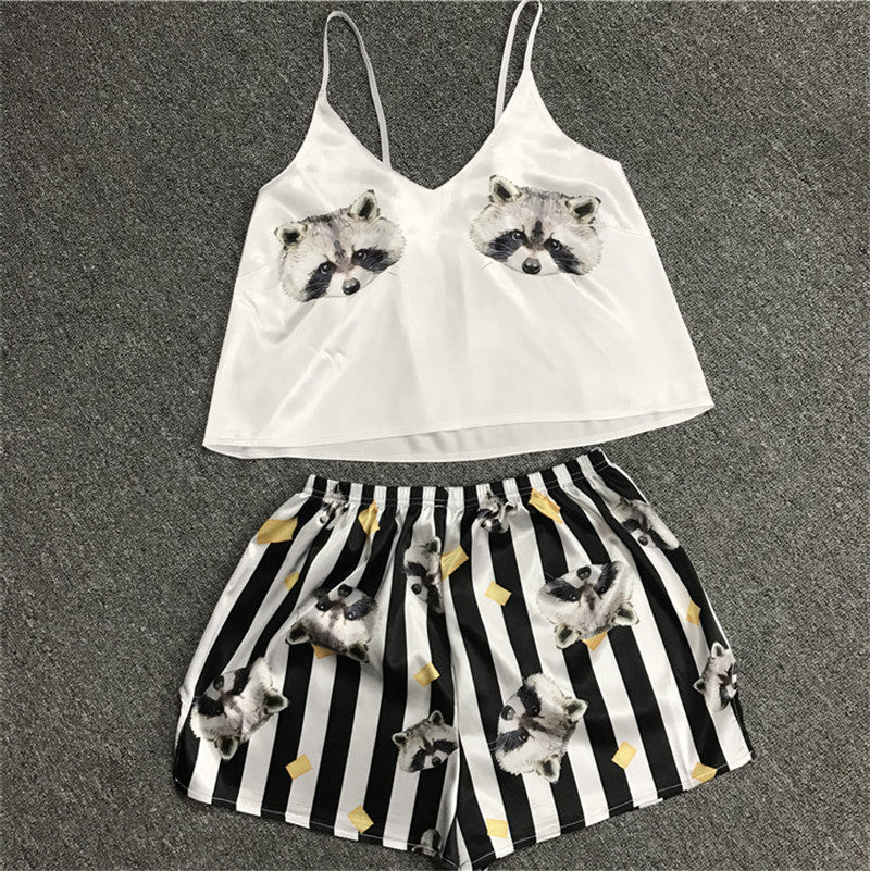 Women's Satin Cami & Shorts Pajama Set – Summer Sleepwear
