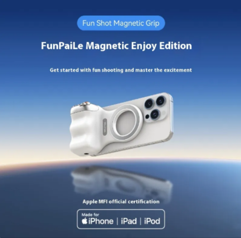 Magnetic Bluetooth Camera Grip
