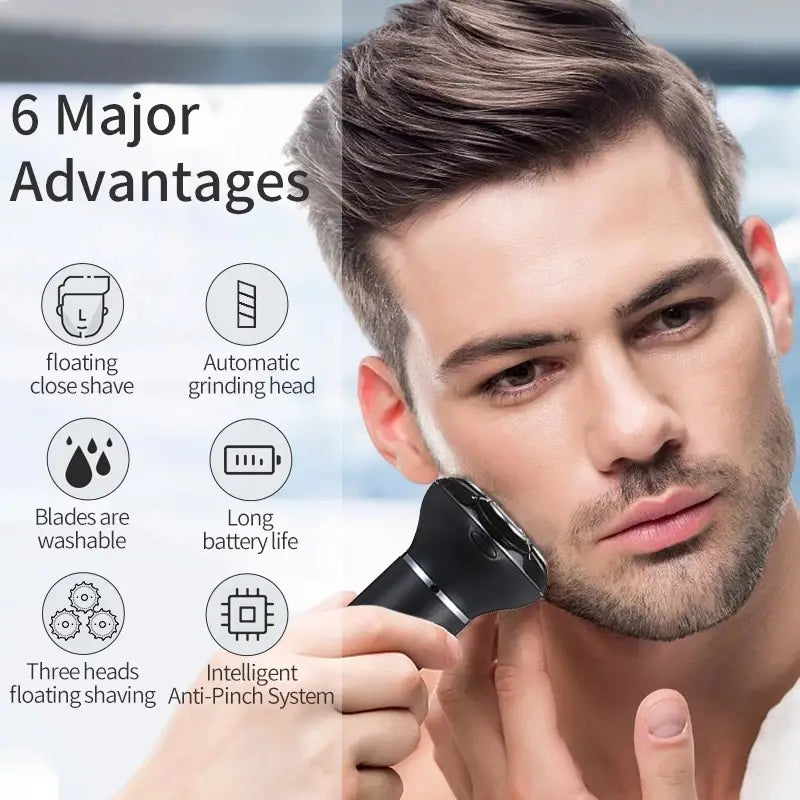3-in-1 Cordless Grooming Trimmer USB Rechargeable