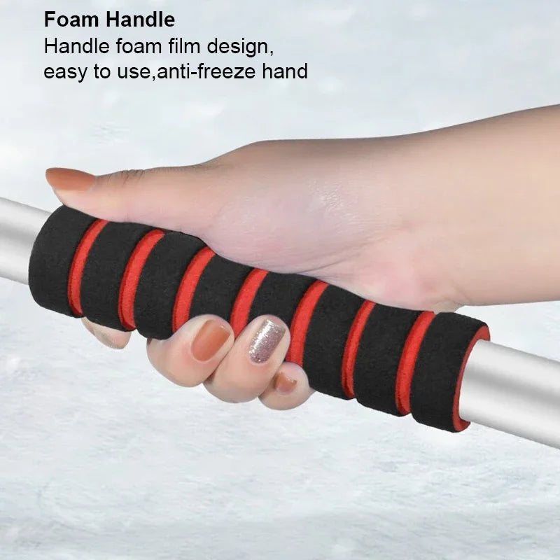 Extendable Car Snow Brush & Ice Scraper – Winter Windshield Snow Removal Tool