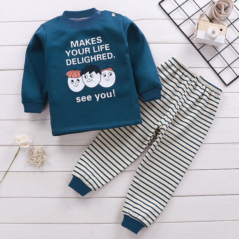 Kids Fleece-Lined Winter Thermal Set – Boys & Girls