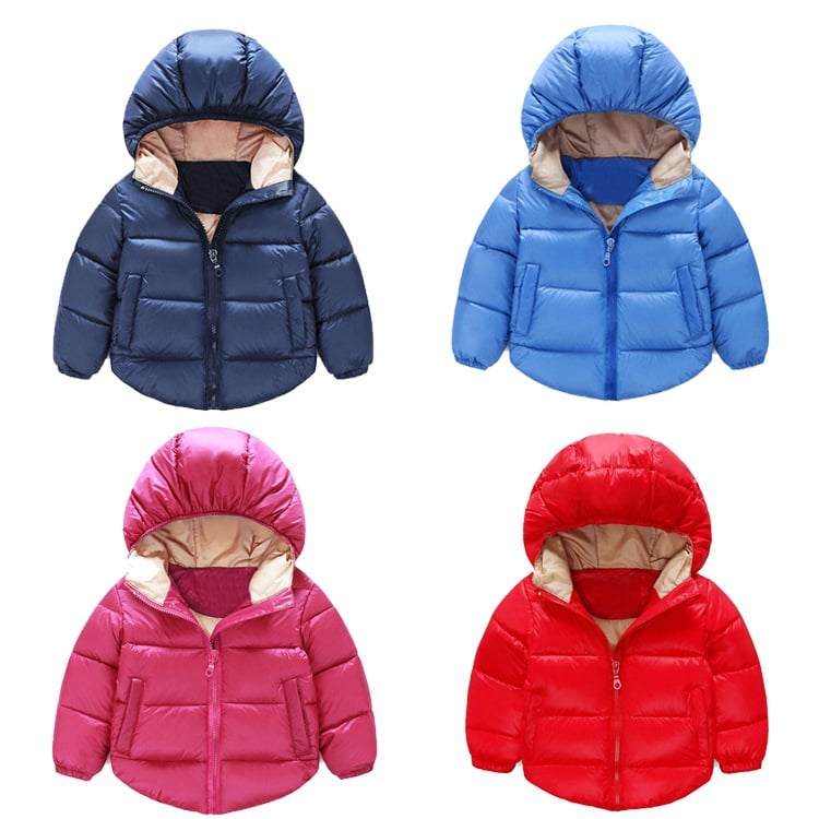 Kids Warm Hooded Puffer Jacket – Winter Collection